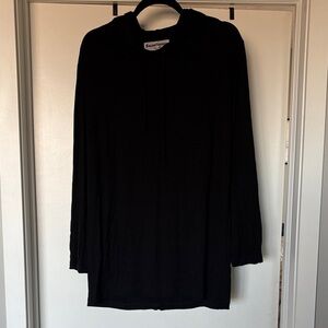 Limited Edition Salomondrin Black Hooded Long Sleeve Top